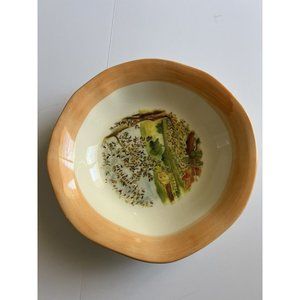 CERAMICHE TADINATE Vintage Made In ITALY Country Farm Rim Baking Casserole Dish
